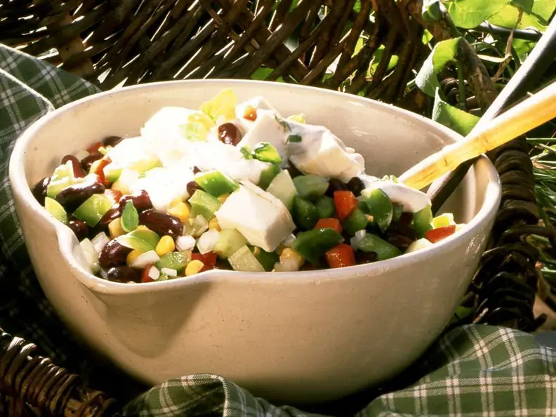 Bohnen-Gemüse-Salat