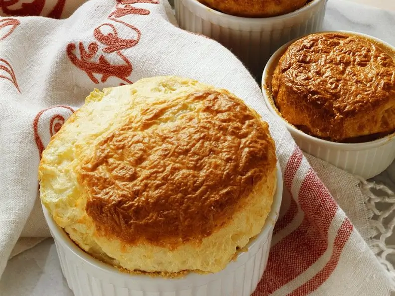 Sellerie-Käsesouffle