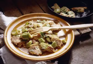 Vollkorn-Schmarrn mit Lauch