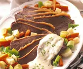 Tafelspitz mit Gemüse und Sauce