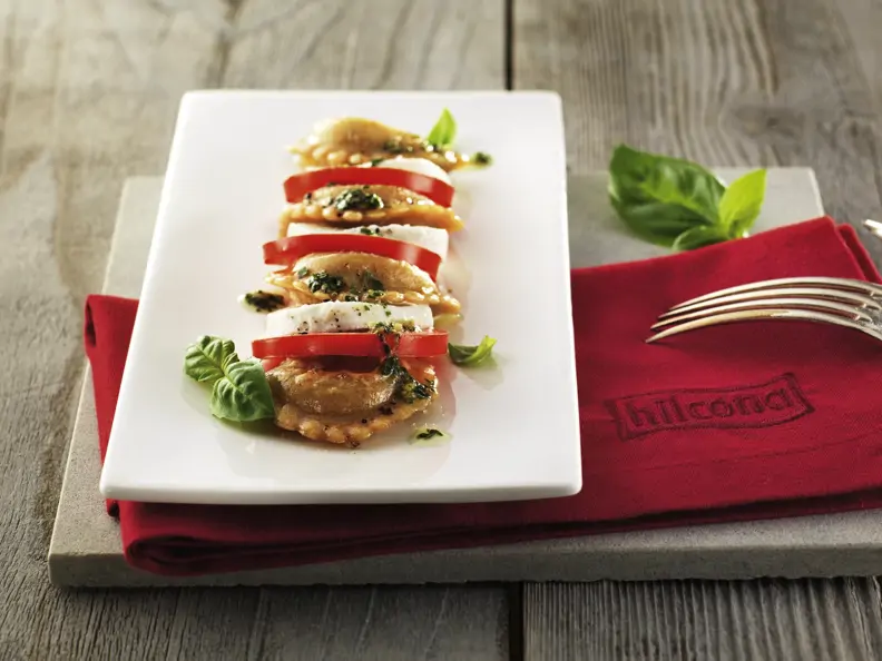 Pfannen Pasta-Caprese-Salat