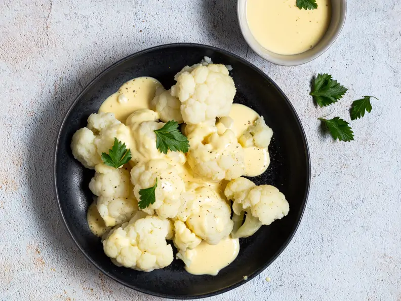 Blumenkohl mit Sauce Hollandaise