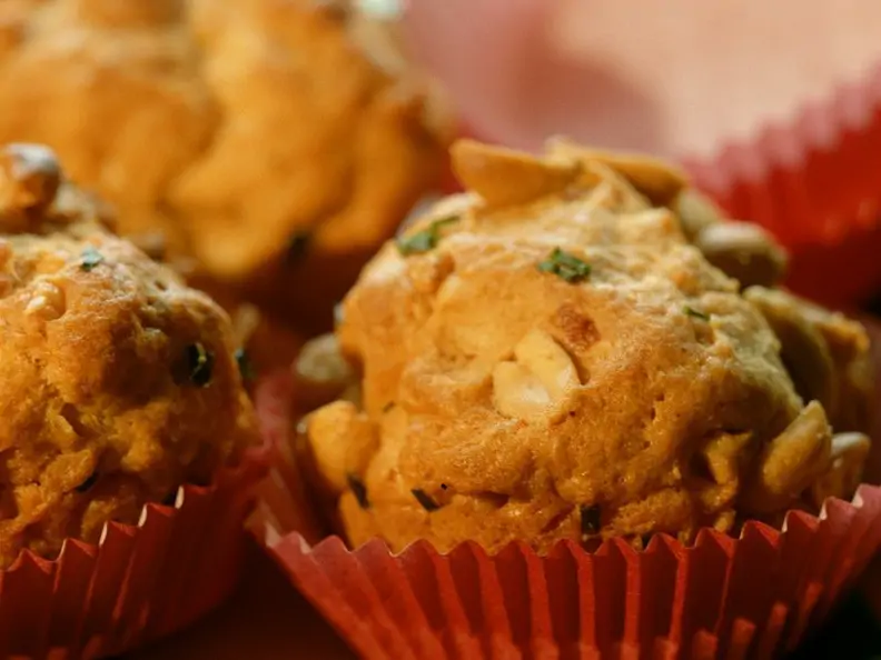 Pikante Erdnussmuffins