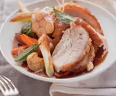 Schweinebraten mit Gemüse