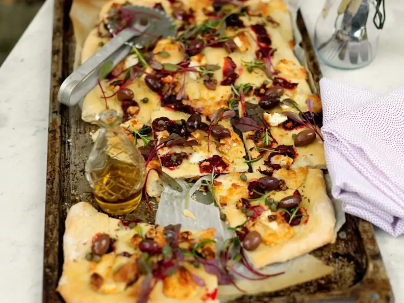 Rote Bete-Pizza