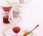 Pudding mit Marmelade