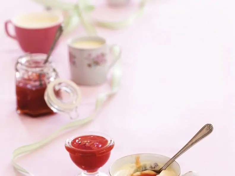 Pudding mit Marmelade