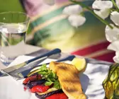 Lachs mit Gemüse