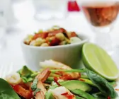 Avocadsalat mit Shrimps