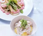 Rohkost- und Zuckerschotensalat