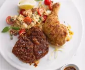 Zweierlei Fleisch mit Risoni