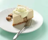 Käsekuchen mit Keksboden