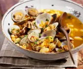 Bohneneintopf mit Muscheln