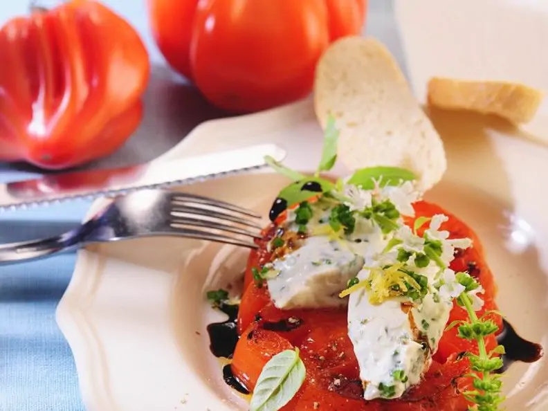 Gebratene Tomatenscheiben