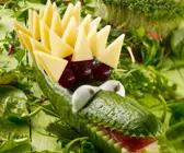 Gurke als Korokodil für Kinder