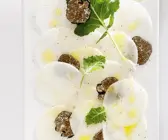 Kohlrabi-Carpaccio mit Trüffel