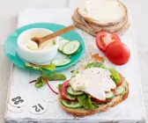 Brot mit Hähnchenbrust