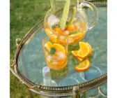 Bowle mit Gurke und Orange