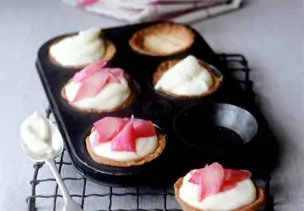 Tartelettes mit Rhabarber