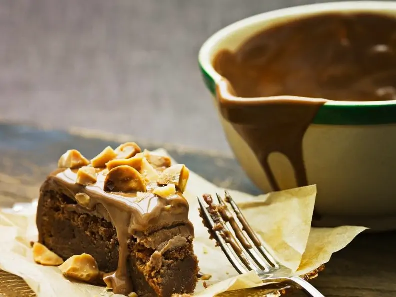 Schokokuchen mit Nussglasur