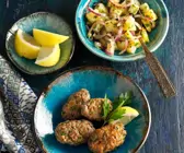 Kafta und Salat