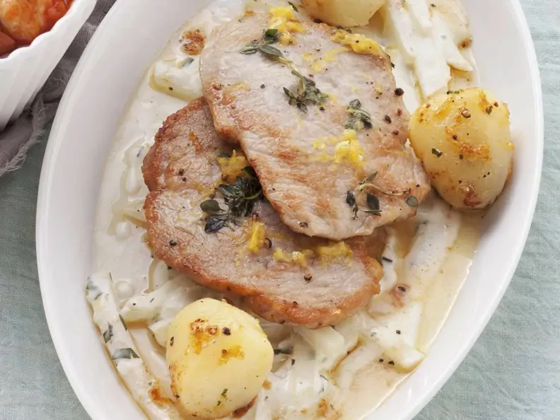 Schnitzel mit Kohlrabi