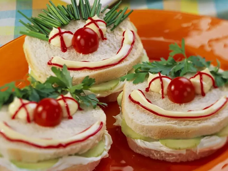 Lustige Sandwiches