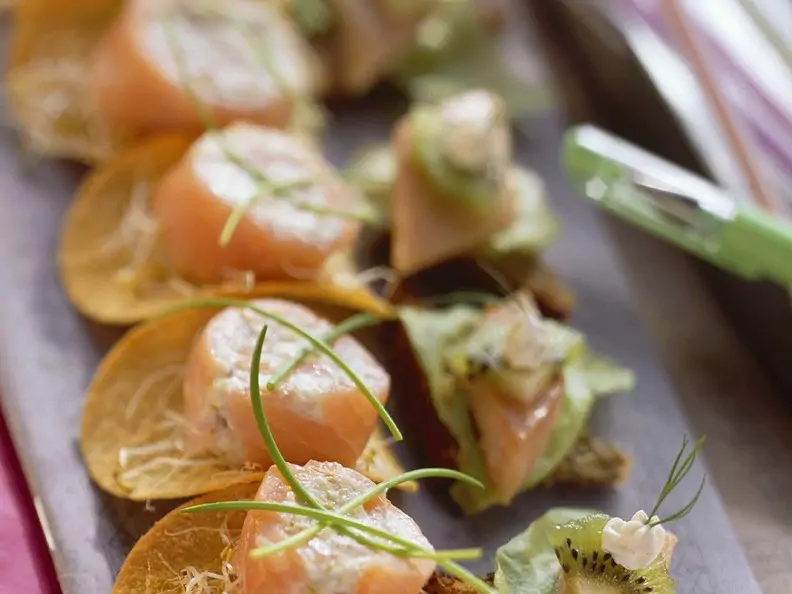 Häppchen mit Fisch