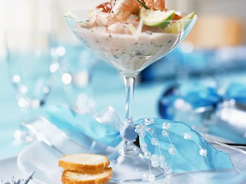 Garnelencocktail zu Weihnachten