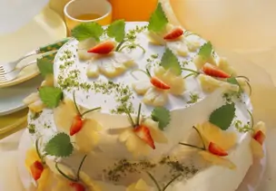 Torte in Schmetterlingsform