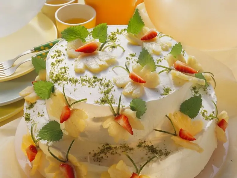 Torte in Schmetterlingsform