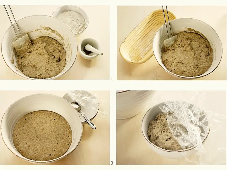 Herstellung eines Sauerteiges