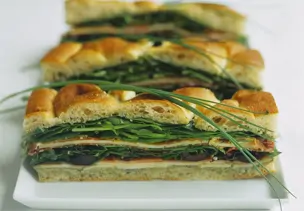 Gefülltes Focaccia