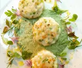 Fischbratlinge mit Kräutercreme