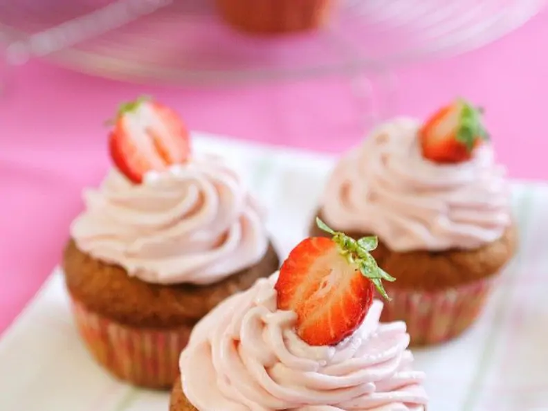 Schoko-Erdbeer-Cupcakes