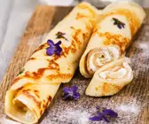 Pfannkuchen mit Käsecreme