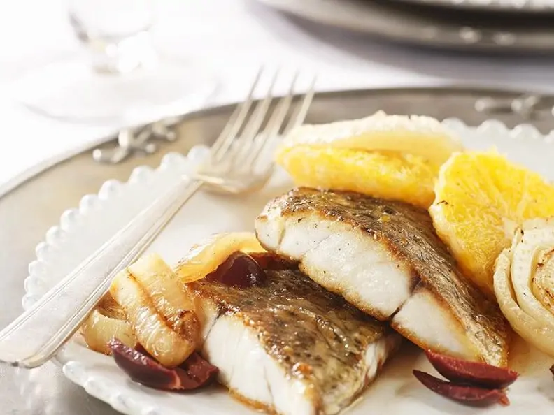 Gebratener Fisch mit Fenchel