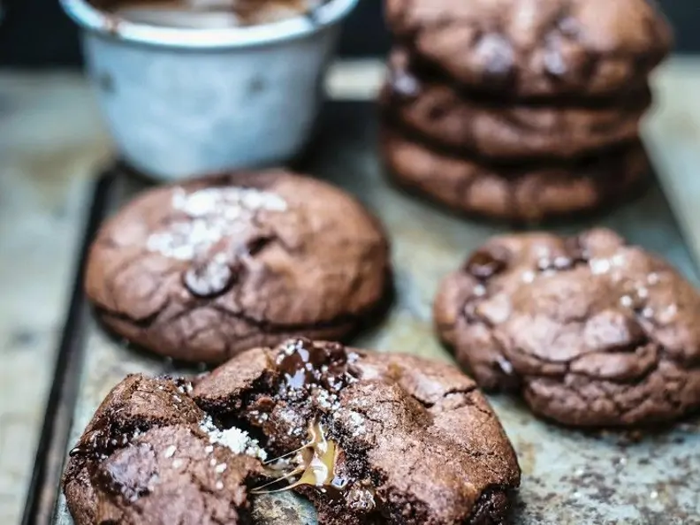 Nougat-Schoko-Cookies