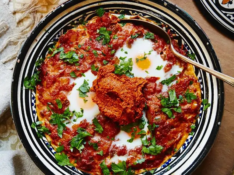 Afrikanische Tomaten-Ei-Pfanne
