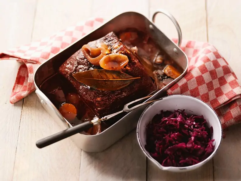 Rinderschmorbraten mit Blaukraut