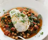 Kichererbsensuppe mit Fisch