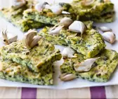 Polenta-Spinatküchlein
