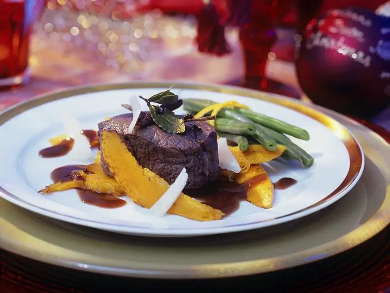 Rinderfilet mit Weinsauce