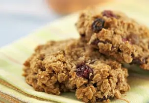 Haferflockenplätzchen mit Cranberrys