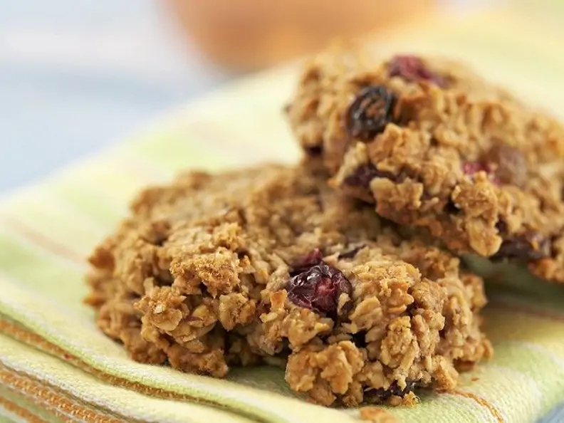 Haferflockenplätzchen mit Cranberrys