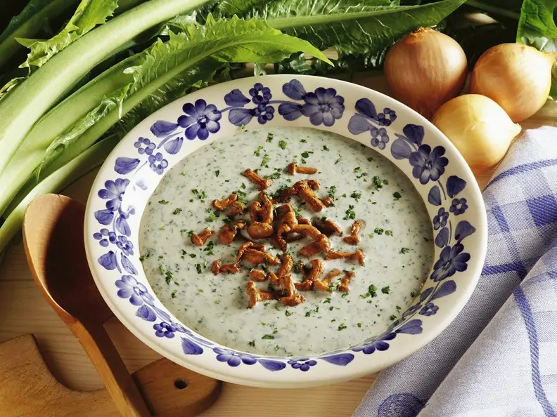 Kräuter-Pilzsuppe