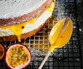 Cremetorte mit Passionsfrucht