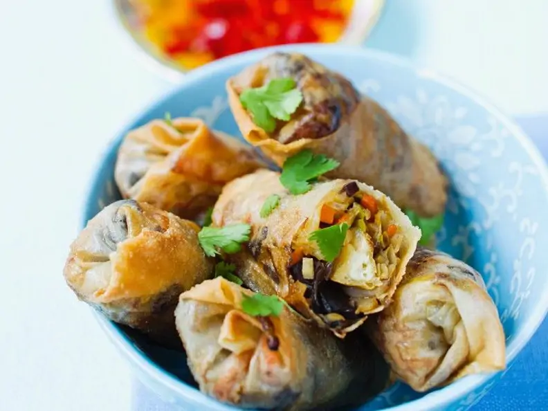 Tofu-Frühlingsrollen