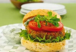 Linsen-Burger