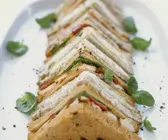 Puten- und Käse-Sandwiches